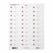 Roze Adresetiketten Etiket (Full Sheet)