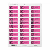 Roze Adresetiketten Etiket (Full Sheet)