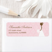 Roze Adresetiketten Vrijgezellenfeest Etiket (Insitu)