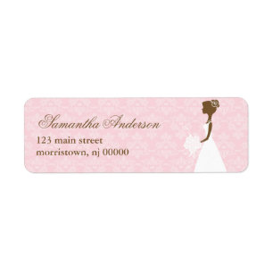 Roze Adresetiketten Vrijgezellenfeest Etiket