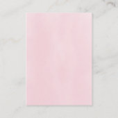Roze advies voor mama Baby shower Informatiekaartje (Achterkant)