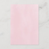 Roze advies voor waterverf bij de moeder Baby show Informatiekaartje (Achterkant)