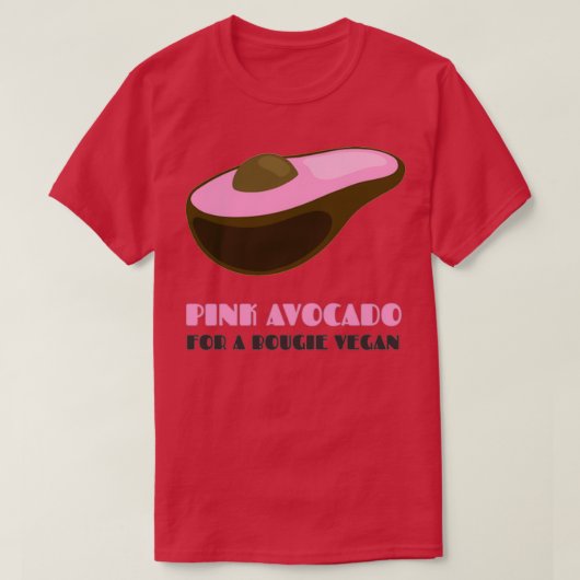 Roze advocaat voor een Bougie Vegan T-shirt (Design voorkant)
