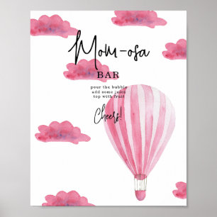 Roze Aerostat - mom-osa bar Poster