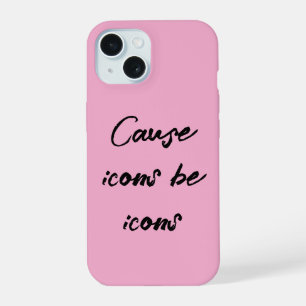 Roze Aesthetische iPhone 15 Pro Hoesje Case
