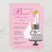 Roze afbeelding op Roze Moderne Vrijgezellenfeest  Kaart (Voorkant / Achterkant)