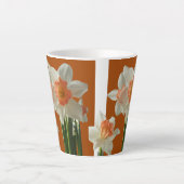 Roze afdillen design latte Mok (Voorkant)