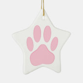 Roze afdruk keramisch ornament (Rechts)