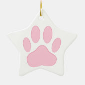 Roze afdruk keramisch ornament (Voorkant)