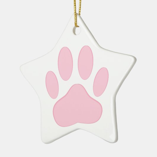 Roze afdruk keramisch ornament (Links)