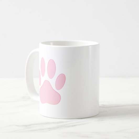 Roze afdruk koffiemok (Voorkant links)