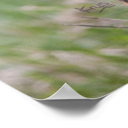 Roze afdrukken poster (Hoek)