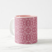 Roze afdrukMok Tweekleurige Koffiemok (Voorkant links)
