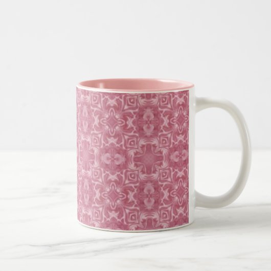 Roze afdrukMok Tweekleurige Koffiemok (Rechts)