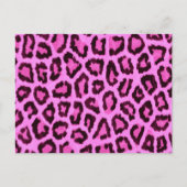 Roze afdrukpatroon briefkaart (Voorkant)