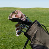 Roze African Daisy Flowers Golfheadcover (Insitu)