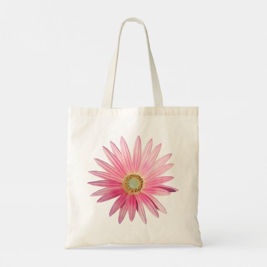 Roze African Daisy Tote Bag (Achterkant)
