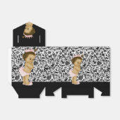 Roze Afrikaans Amerikaans Baby Meisje Douche Bedankdoosjes (Uitgevouwen)