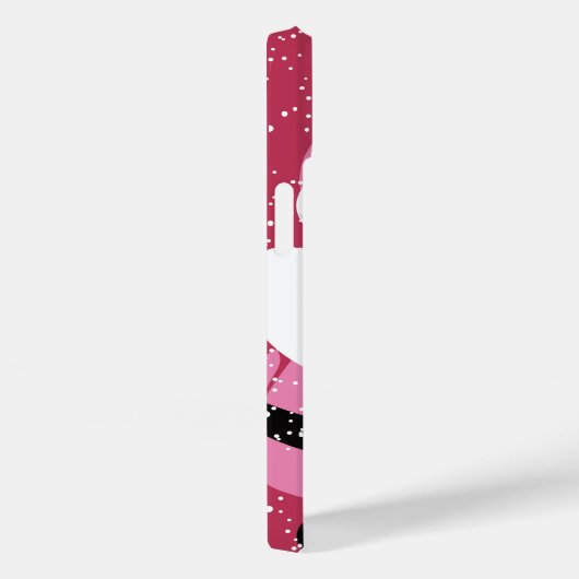 Roze Afrikaans-Amerikaanse Kerstman Kerstmis Case-Mate iPhone Case (Achterkant / Rechts)