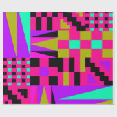 Roze Afrikaans Kente inpakpapier (Vlak)