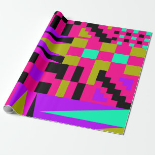 Roze Afrikaans Kente inpakpapier