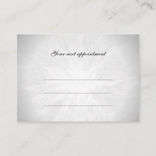  roze afspraak afsprakenkaartje (Achterkant)