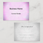  roze afspraak afsprakenkaartje (Voorkant / Achterkant)