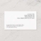 Roze afspraak herinneringskaart Uw volgende bezoek Visitekaartje (Achterkant)