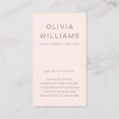 Roze afstudeerder student afstuderen netwerkfoto b visitekaartje (Achterkant)