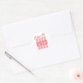 Roze Afstudeerklas Ronde Sticker (Envelop)