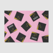 Roze afstudeerzakdoek papier (Voorkant)