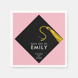 Roze Afstuderen 2025 Servet