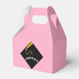 Roze Afstuderen Bedankdoosjes