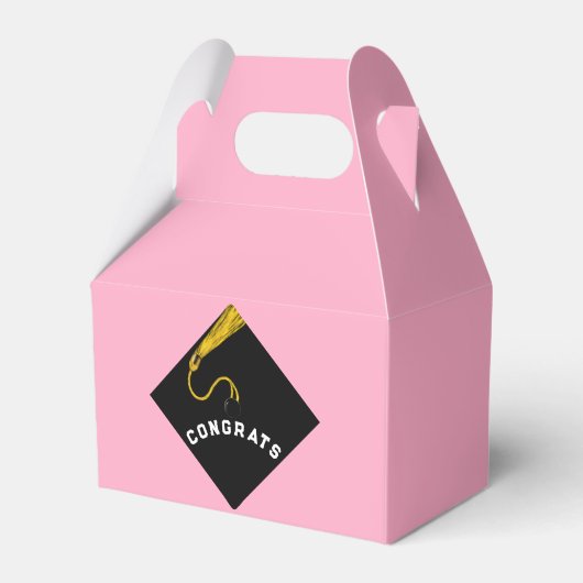 Roze Afstuderen Bedankdoosjes (Voorkant Zijde)