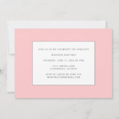 Roze Afstuderen de Aankondiging van het Afstuderen (Achterkant)