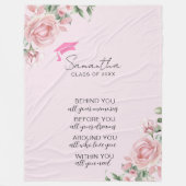 Roze Afstuderen deken (Voorkant)