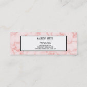 Roze Afstuderen Invoegen Naam Kaart Contactkaartje (Achterkant)