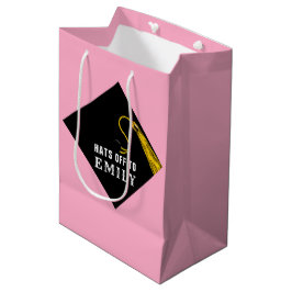 Roze Afstuderen Medium Cadeauzakje