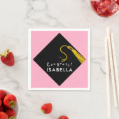 Roze Afstuderen Servet (Insitu)