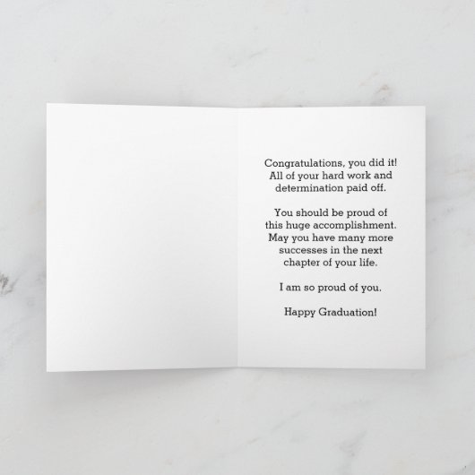 Roze Afstuderen van 2025 Kaart (Binnen)