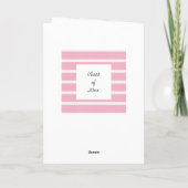 Roze Afstuderen van de verpleegschool Kaart (Achterkant)