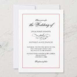 Roze Agaat Eenvoudige Elegantie Kaart