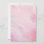 Roze Agaat Eenvoudige Elegantie Kaart (Achterkant)