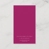 Roze agaat effect dank u voor uw aankoop informatiekaartje (Achterkant)