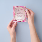 Roze Agaat Faux Folie Flyer (Hand)