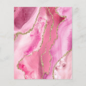 Roze Agaat Faux Folie Flyer (Achterkant)