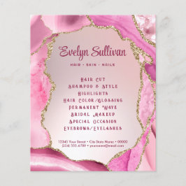 Roze Agaat Faux Folie Flyer