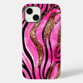 Roze Agaat Glitter iPhone Mate Stoer Hoesje (Achterkant)