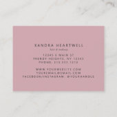 Roze Agaat Goud Glitter Luxe Visitekaartje (Achterkant)