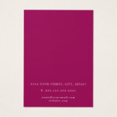 Roze agaat oorbel display kaart (Achterkant)